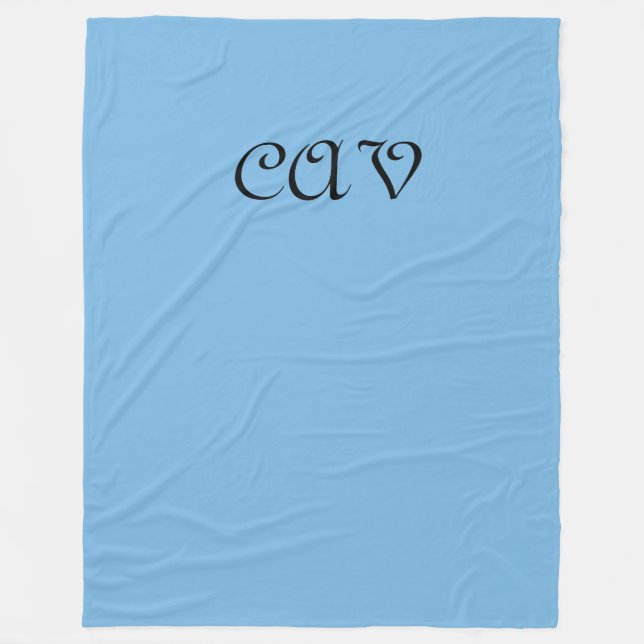 Cornflower Blue Fleecedecke (Vorderseite)