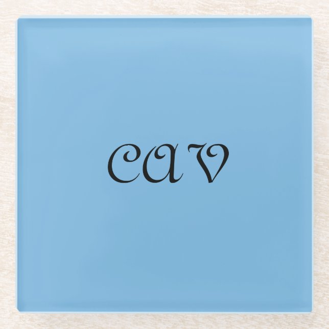 Cornflower Blue Glasuntersetzer (Vorderseite)