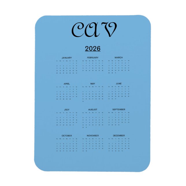 Cornflower Blue  Magnet (Vertikal)