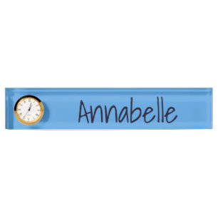 Cornflower Blue Namensplakette