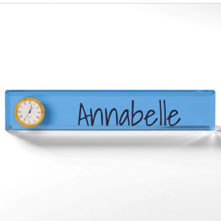 Cornflower Blue Namensplakette