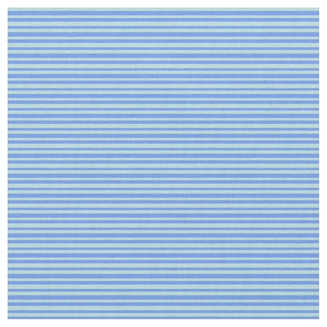 Cornflower Blue & Powder Blue Streifen Stoff (Nahaufnahme)