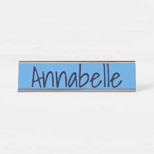 Cornflower Blue Schreibtischnamensplakette