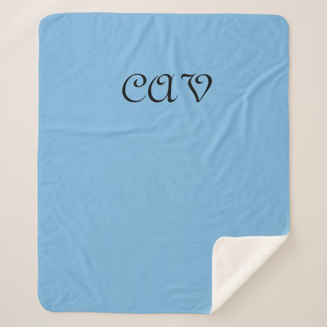 Cornflower Blue Sherpadecke (Vorderseite)