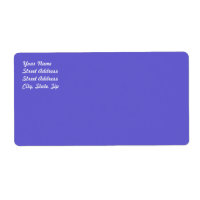 Cornflower Blue Shipping Label