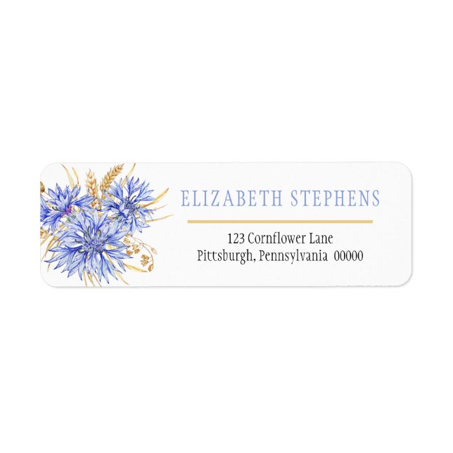Cornflower Blue Wildblumen Blume (Vorne)