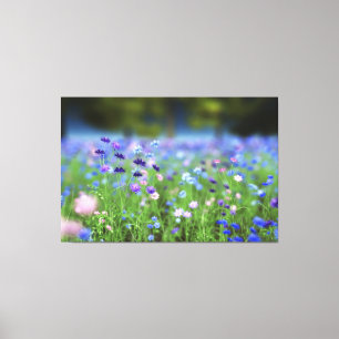 Cornflower Blue Wrapped Canvas Leinwanddruck