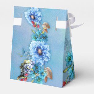 Cornflower-Blues in Watercolor Geschenkschachtel
