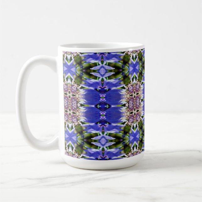 CORNFLOWER-BLUME KAFFEETASSE (Links)