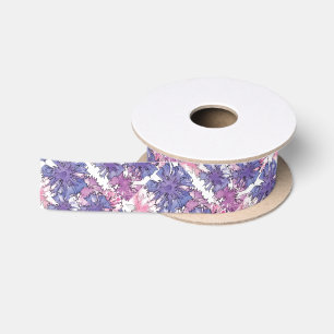 Cornflower Collage Satinband