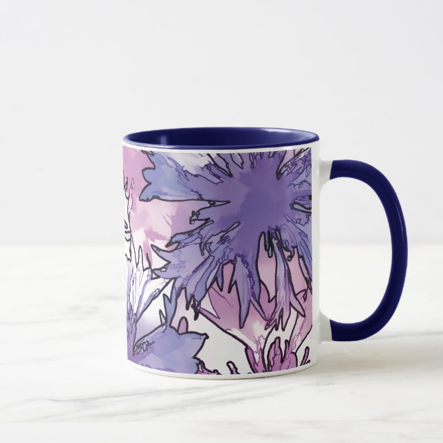 Cornflower Collage Tasse (Rechts)