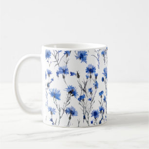 Cornflower Tasse White Blue