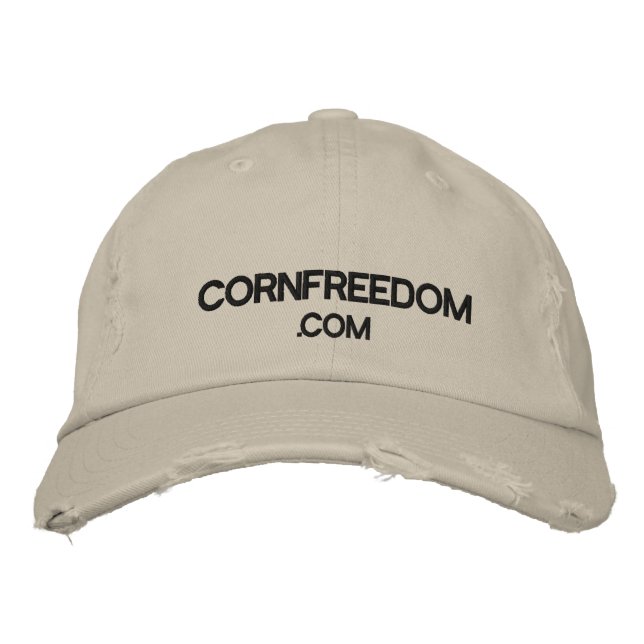 CORNFREEDOM, .COM BESTICKTE KAPPE (Vorderseite)