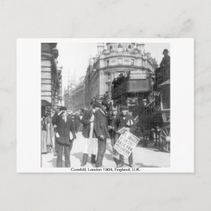 Cornhill News-Anbieter 1904 London England, Großbr Postkarte