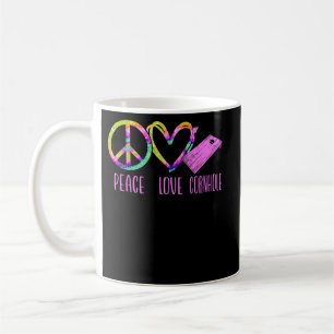 Cornhole Bean Bag Spieler Meister Tie Dye Frieden Kaffeetasse