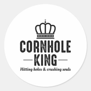 Cornhole Bean Bag Toss Outdoor Lawn Game Runder Aufkleber