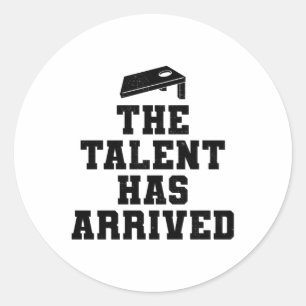 Cornhole Bean Bag Toss Outdoor Lawn Game Runder Aufkleber