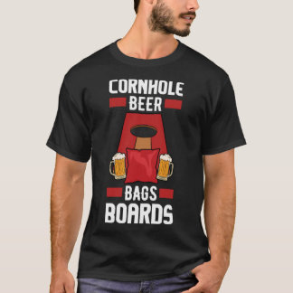Cornhole Beer Bags Boards Essenzieller T - Shirt