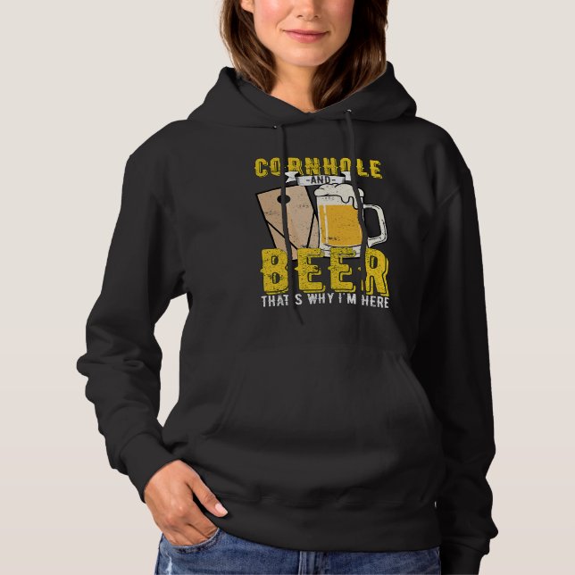 Cornhole Beer Game Alcohol Hoodie (Vorderseite)