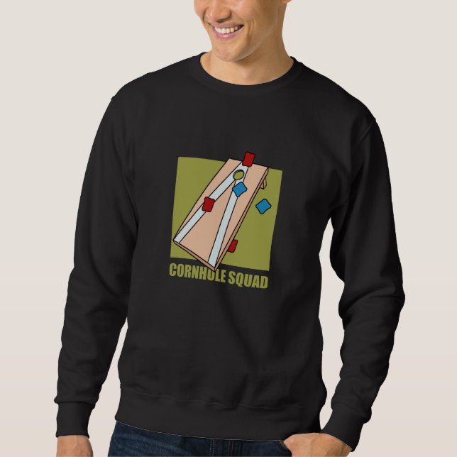 Cornhole Board Sack Toss Hobby Sports Sweatshirt (Vorderseite)