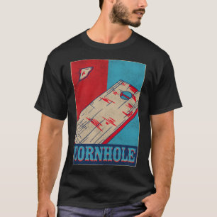 Cornhole-Bohnenbeutel Cornhole Retro Vintage T-Shirt