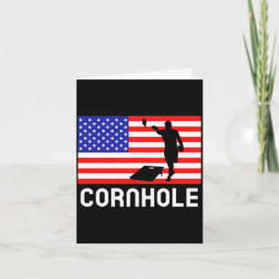Cornhole Brettspiel Männer Frauen Amerikanische Fl Karte