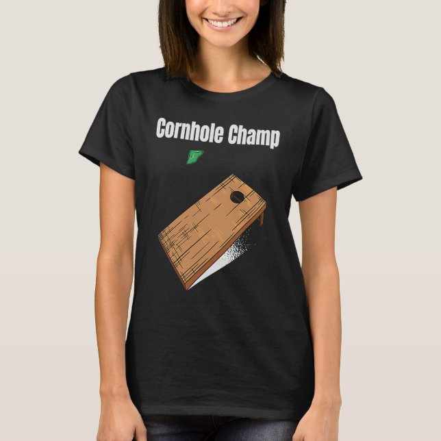 Cornhole Champ T-Shirt (Vorderseite)