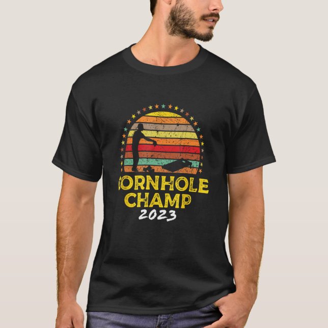 Cornhole Champion 2023 Cornhole Bags Tournament Wi T-Shirt (Vorderseite)