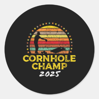 Cornhole-Champion 2025, Cornhole-Säcke-Turnier W Runder Aufkleber