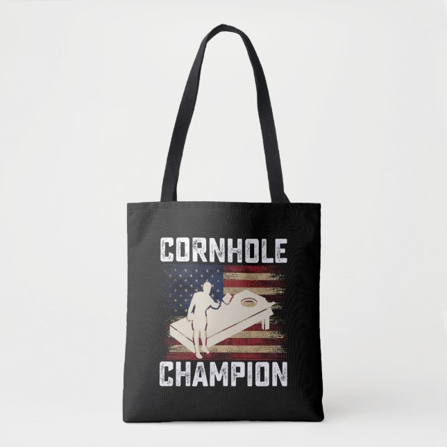 Cornhole Champion American Flag USA 4. Juli (Vorderseite)