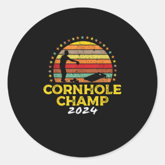 Cornhole Champion Cornhole Bags Turnier Gewinner Runder Aufkleber