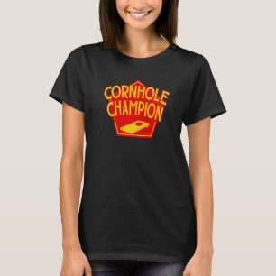 Cornhole Champion Cornhole Team Bean Bag Cornhol T-Shirt