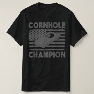Cornhole Champion Cornhole Team Bean Bag Funny T-Shirt