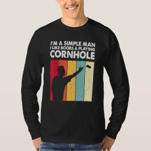 Cornhole Champion King Cornhole Player Vater Team T-Shirt