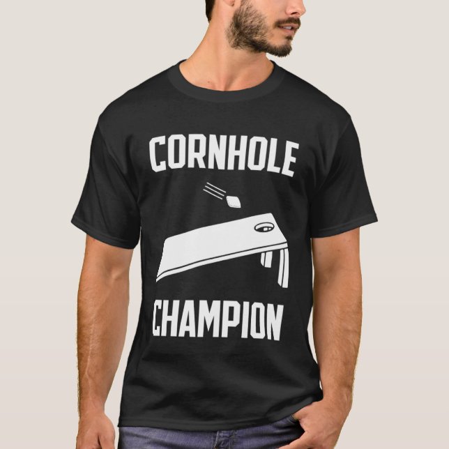 Cornhole Champion Tailgate Party Summer Barbecue B T-Shirt (Vorderseite)
