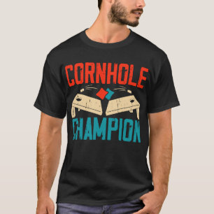 Cornhole Champion Team Baggo Bean Bag Toss T-Shirt