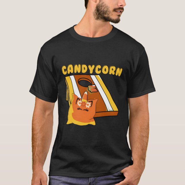 Cornhole Corn Hole Candycorn T-Shirt (Vorderseite)