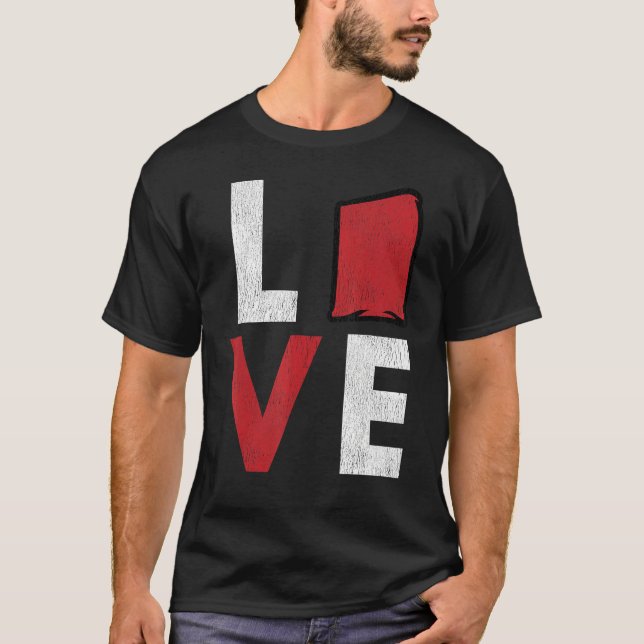 Cornhole Corn Hole LOVE 1 T-Shirt (Vorderseite)