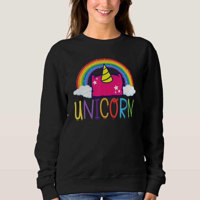 Cornhole Corn Hole Unicorn Sweatshirt (Vorderseite)