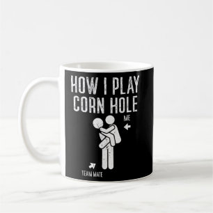 Cornhole Cornhole Hole Vintag Retro Kaffeetasse