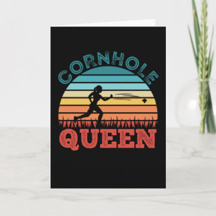 Cornhole-Geschenk für Frauen - Cornhole-Königin Karte