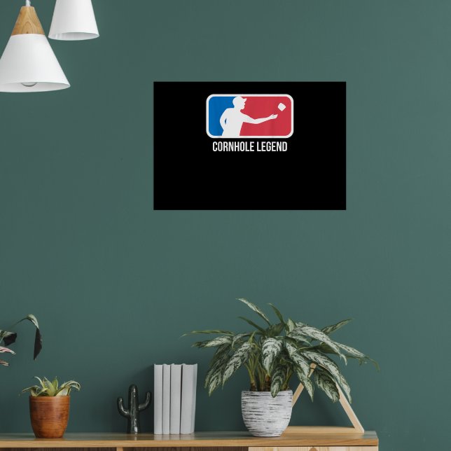 Cornhole Gift for a Cornhole Legend Poster (Wohnzimmer 1)