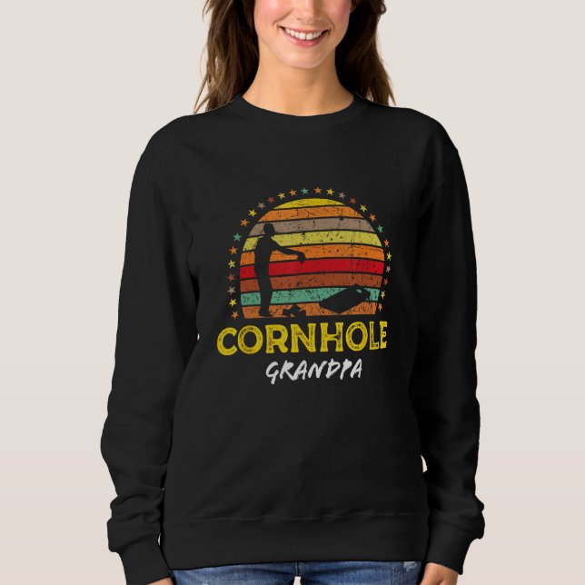 Cornhole Grandpa  Cornhole Bags Tournament Sweatshirt (Vorderseite)