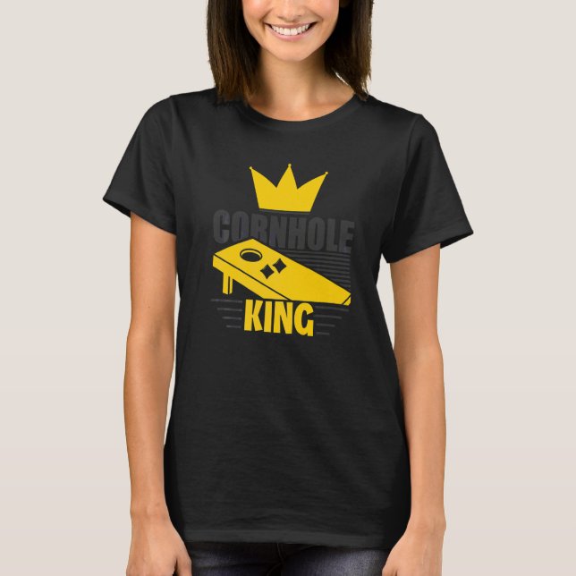 Cornhole König T-Shirt (Vorderseite)