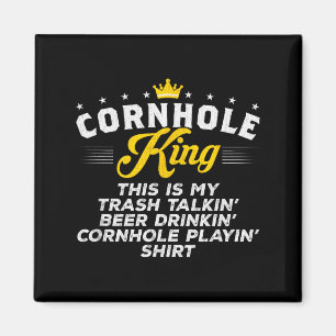 Cornhole König Traalkin Lustiges Cornhole-Geschenk Magnet