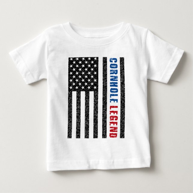 Cornhole Legend USA Baby T-shirt (Vorderseite)