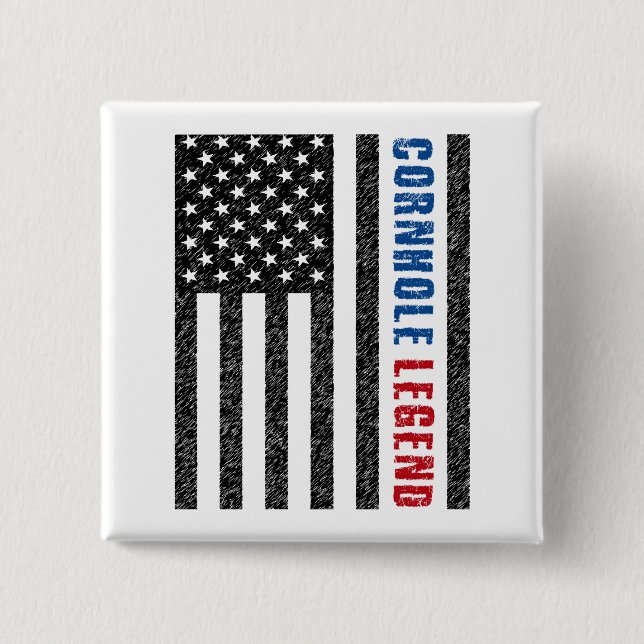 Cornhole Legend USA Button (Vorderseite)