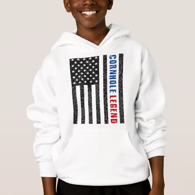 Cornhole Legend USA Hoodie (Vorderseite)