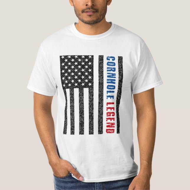 Cornhole Legend USA T-Shirt (Vorderseite)