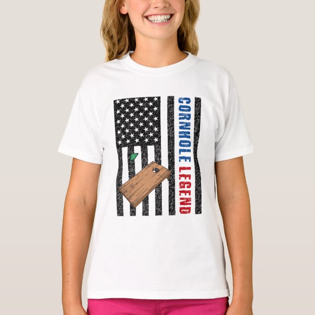 Cornhole Legend USA T-Shirt (Vorderseite)